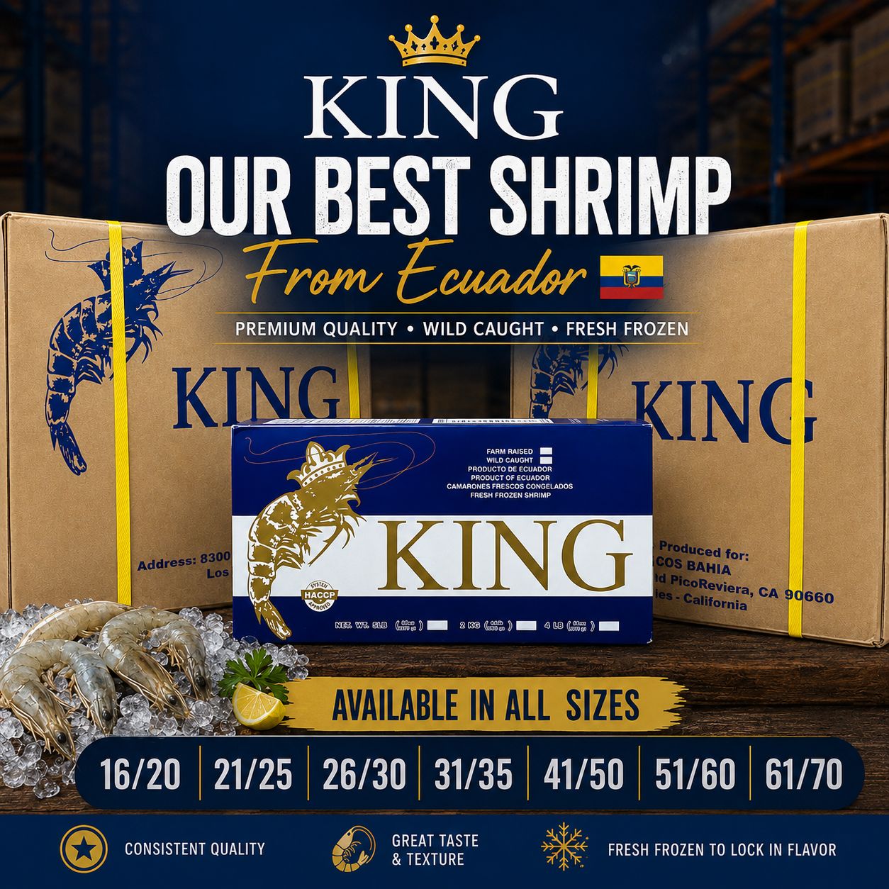Ecuadorian White Shrimp – KING